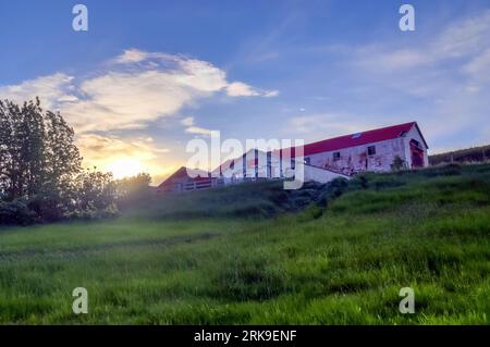 Alte Und Verlassene Gebäude In Island - Verlorene Orte Stockfoto