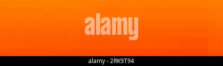 Orangefarbene, strukturierte, einfarbige Panoramahintergrundillustration. Hintergrund, modernes horizontales Design, geeignet für Werbeanzeigen, Poster, Banner, soziale Medien, evetns a Stockfoto