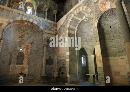 Kirche von Gravedona, Comer See (Lago di Como), Italien. Chiesa di Santa Maria del Tiglio. Stockfoto