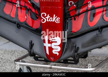 Zandvoort, Niederlande, 24. August, Valtteri Bottas, aus Finnland, nimmt an Alfa Romeo Racing Teil. Der Aufbau, Runde 14 der Formel-1-Meisterschaft 2023. Quelle: Michael Potts/Alamy Live News Stockfoto