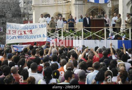 Bildnummer: 54484655  Datum: 28.09.2010  Copyright: imago/Xinhua (100928) -- HAVANA, Sept. 28, 2010 (Xinhua) -- Former Cuban leader Fidel Castro speaks during a gathering to commemorate the 50th anniversary of the Committee in Defense of Revolution in Havana, Cuba, Sept. 28, 2010. (Xinhua/Joaquin Hernandez) (zw) CUBA-HAVANA-FIDEL CASTRO PUBLICATIONxNOTxINxCHN Politik People kbdig xng 2010 quer premiumd xint  o0 Totale    Bildnummer 54484655 Date 28 09 2010 Copyright Imago XINHUA  Havana Sept 28 2010 XINHUA Former Cuban Leader Fidel Castro Speaks during a Gathering to commemorate The 50th Anniv Stock Photo