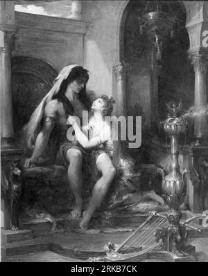 Samson und Delilah (Samson et Dalila) zwischen 1897 und 1901 von Henri Leopold Levy Stockfoto