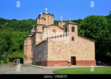 Das serbisch-orthodoxe Kloster Ravanica (gegründet 1375–1377) in Senje, Serbien Stockfoto