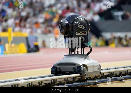 Camera during the 19th edition World Athletics Championships on August 24, 2023 in the National Athletics Centre in Budapest, Hungary Credit: SCS/Soenar Chamid/AFLO/Alamy Live News Stock Photo