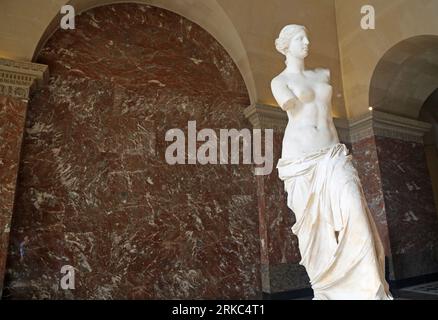 Venus de Milo statue - The Louvre Museum, Paris, France Stockfoto