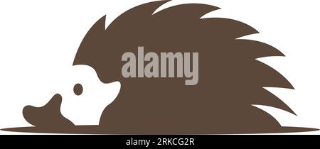 Igel-Logo-Symbol-Design-Illustration Stock Vektor