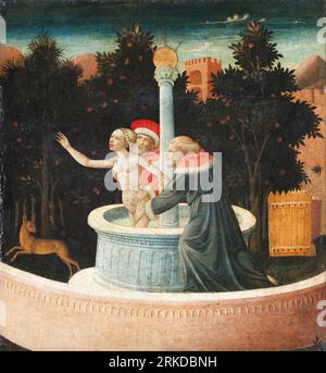 Susanna and the Elders between 1460 and 1475 by Domenico di Michelino Stock Photo