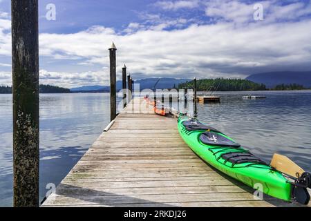 Das Capernwray Harbour Bible Center auf Thetis Island, Vancouver Island, British Columbia, Kanada. Stockfoto