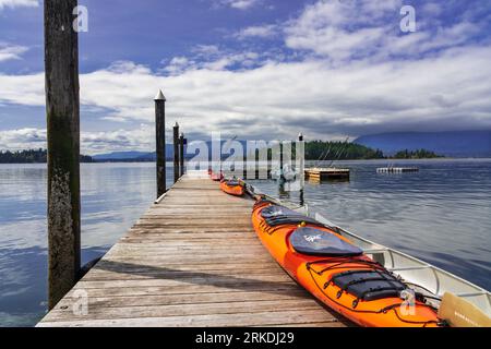 Das Capernwray Harbour Bible Center auf Thetis Island, Vancouver Island, British Columbia, Kanada. Stockfoto