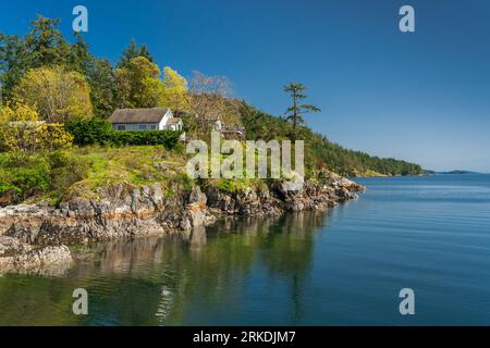 Die malerische Küste von Saltspring Island, British Columbia, Kanada. Stockfoto