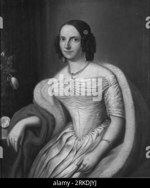 Adeline Louise Werligh between 1842 and 1843 by Carl Peter Lehmann Stock Photo