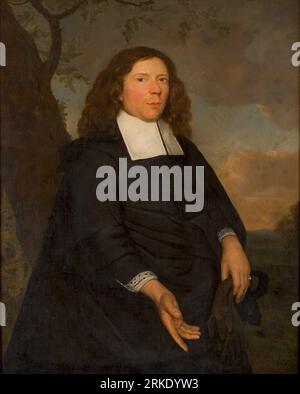 Portret van een onbekende man 1677 von Hendrick Ten Oever Stockfoto