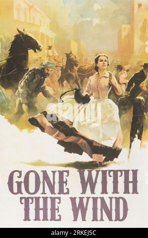 Gone With the Wind (MGM, 1939). Clark Gable und Vivien Leigh in unvergesslichen Rollen, mit ebenso starken Auftritten von H Stockfoto