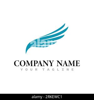 Flügel Illustration Logo und Symbol Vektor Design Stock Vektor
