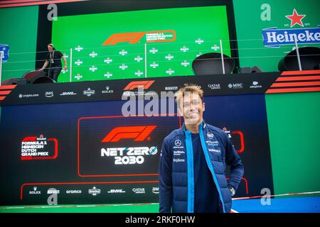 Zandvoort, Nederland. 24th Aug, 2023. Zandvoort, Netherlands, 24. August 2023; Dutch Formula 1 Grand Prix #23, Alexander Albon, THAI, Team Williams F1 - picture and copyright by Leo VOGELZANG/ATP images (Leo Vogelzang/ATP/SPP) Credit: SPP Sport Press Photo. /Alamy Live News Stock Photo