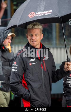 Zandvoort, Nederland. August 2023. Zandvoort, Niederlande, 24. August 2023; niederländische Formel 1 Grand Prix #27, Nico HUELKENBERG, HULKENBERG, GER, Haas F1 Team, - Bild und Copyright von Leo VOGELZANG/ATP Images (Leo Vogelzang/ATP/SPP) Credit: SPP Sport Press Photo. Alamy Live News Stockfoto