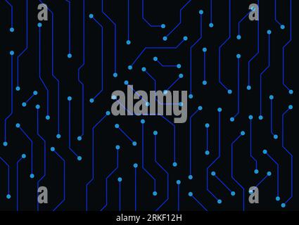 Graphics design circuit on mainboard with circuit vector illustration Stock Vector