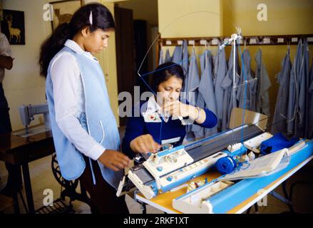 West Bank Israel Christian Aid Strickmaschine Stockfoto