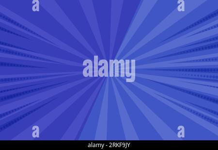 Blauer Hintergrund für Pop-Art. Comics-Buch Comic-Magazin-Cover. Vektor-Vintage-Hintergrund für Comic-Superhelden-Text, Sprechblase, Nachricht. Stock Vektor