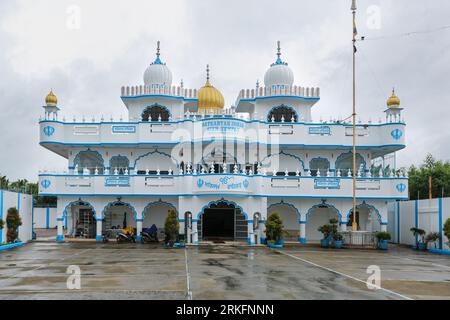 Der Sat Kartar Indian Sikh Temple begrüßt die philippinische indische Gemeinde in San Pablo Laguna, Sikhs Gurdwara, Indianer philippinischer Abstammung, Philippinen Stockfoto