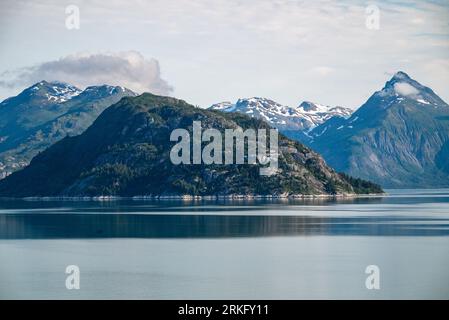 Eine atemberaubende Landschaft der letzten Grenze, Alaska Glacier Bay National Park Stockfoto