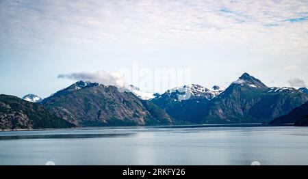 Eine atemberaubende Landschaft der letzten Grenze, Alaska Glacier Bay National Park Stockfoto