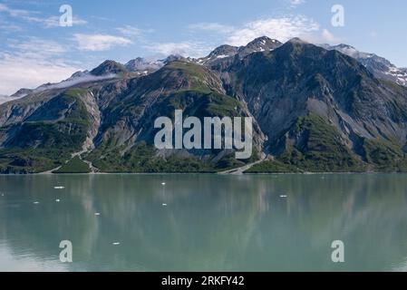 Eine atemberaubende Landschaft der letzten Grenze, Alaska Glacier Bay National Park Stockfoto