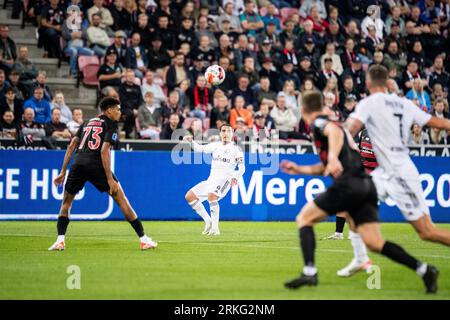 Herning, Dänemark. August 2023. Josue (27) von Legia Warszawa, der während des Qualifikationsspiels der UEFA Conference League zwischen dem FC Midtjylland und Legia Warszawa in der MCH Arena in Herning zu sehen war. (Foto: Gonzales Photo/Alamy Live News Stockfoto