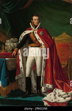 Portrait of William I, King of the Netherlands 1819 by Joseph Paelinck Stock Photo