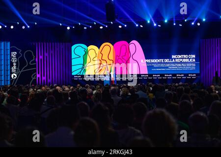 Rimini, Italien. 25. August 2023. 44. Auflage des Rimini-Treffens von Kommunion und Befreiung mit dem Titel Editorial Usage Only Credit: Independent Photo Agency/Alamy Live News Stockfoto