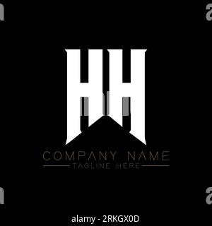 HH Letter Logo Design. Initial letters HH gaming's logo icon for technology companies. Tech letter HH minimal logo design template. HH letter design v Stock Vektor