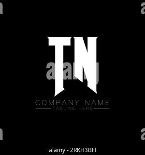 TN Letter Logo Design. Initial letters TN gaming's logo icon for technology companies. Tech letter TN minimal logo design template. TN letter design v Stock Vector