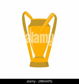 Major League Soccer cup trophy cartoon icon design isolated on white background. Premier professional soccer league in the United States and Canada. C Stock Vector