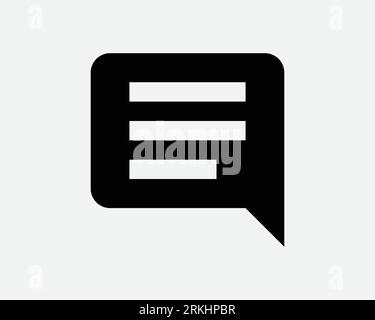 Kommentarfeld Symbol Text Sprache Blasenmeldung Forum Unterhaltung Diskussion Feedback Schwarz Weiß Form Vektor Clipart Illustration Artwork Sign Symbol Stock Vektor