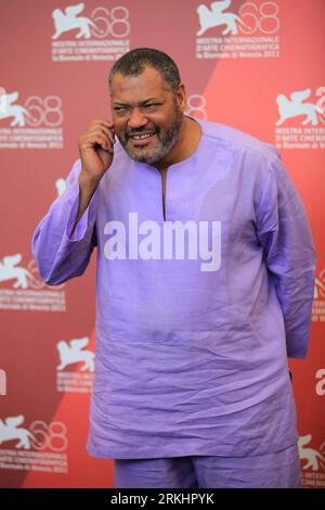 Bildnummer: 55890969  Datum: 03.09.2011  Copyright: imago/Xinhua (110903) -- VENICE, Sept. 3, 2011 (Xinhua) -- Actor Laurence Fishburne poses during the photo-call for the film Contagion at the 68th Venice International Film Festival in Venice, Italy, Sept. 3, 2011. (Xinhua/Huang Xiaozhe) (zf) ITALY-VENICE-FILM FESTIVAL- CONTAGION PUBLICATIONxNOTxINxCHN Entertainment Kultur People Film 68 Filmfestspiele Venedig Photocall premiumd xbs x0x 2011 hoch     Bildnummer 55890969 Date 03 09 2011 Copyright Imago XINHUA  Venice Sept 3 2011 XINHUA Actor Laurence Fishburne Poses during The Photo Call for T Stock Photo