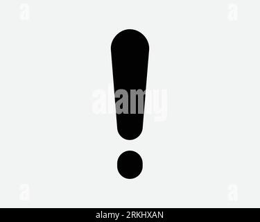 Error Exclamation Point Icon Warn Warning Caution Alert Beware Danger Mark Problem Important Issue Message Beware Black White Shape Vector Sign Symbol Stock Vector