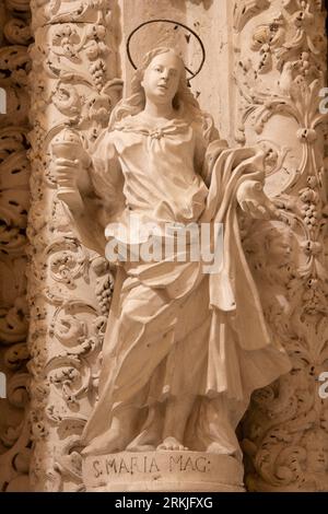 MONOPOLI, ITALY - MARCH 5, 2022: The statue of St. Mary Magdalen in the church Chiesa di san Domenico. Stock Photo