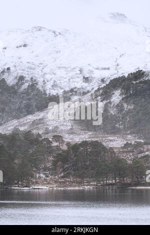 Winterbedingungen in Torridon, West Highlands of Scotland, UK Stockfoto