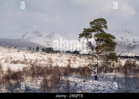 Winterbedingungen in Torridon, West Highlands of Scotland, UK Stockfoto