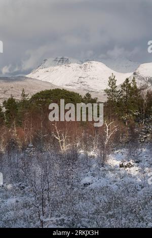 Winterbedingungen in Torridon, West Highlands of Scotland, UK Stockfoto