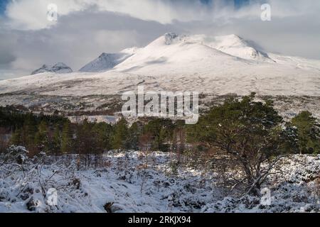 Winterbedingungen in Torridon, West Highlands of Scotland, UK Stockfoto