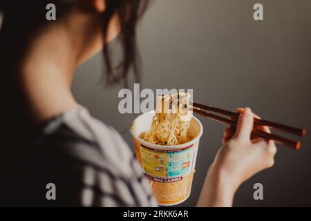 Essen ungesunde Instant Food Konzept Stockfoto
