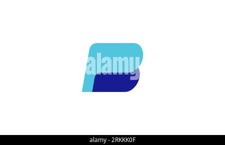 Kreativer und minimalistischer Brief BP PB Logo Design, PB BP Monogramm Stock Vektor