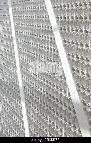 Detail of facade screen. 360 Mall, Kuweit City, Kuwait. Architect: CRTKL, 2021. Stock Photo