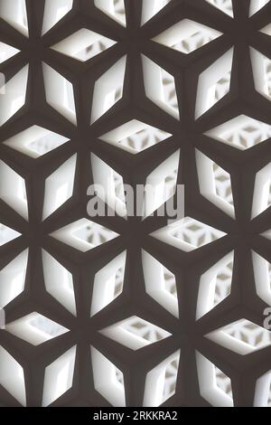 Screen detail. 360 Mall, Kuweit City, Kuwait. Architect: CRTKL, 2021. Stock Photo