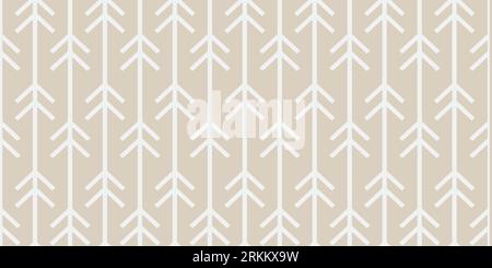 Seamless trendy arrow pattern. white arrows with modern scandinavian style on pastel background. Stock Vector