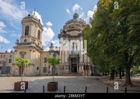 Dominikanische Kirche (griechisch-katholische Kirche der Heiligen Eucharistie) - Lemberg, Ukraine Stockfoto