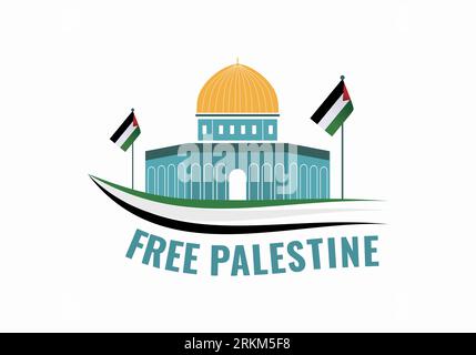 Palestine Independence Day. Save Gaza, Save Humanity vector background, poster, slogan, t-shirt design isolated on white background. National holiday. Stock Vektor