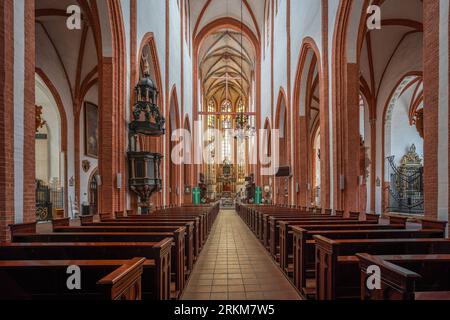 St. Elizabeth Church Interior - Wroclaw, Poland Stock Photo