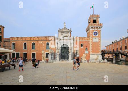 Arsenal von Venedig und Museum für Marinegeschichte in Italien Stockfoto